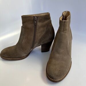 PAUL GREEN RILEY TAUPE SUEDE ROUND TOE ANKLE BOOTIE UK 3.5 (US 6)